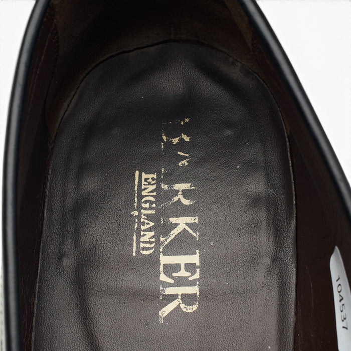 'Ramsden' Black Leather Tassel Loafers UK 10 F