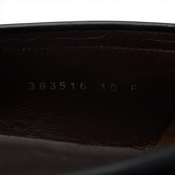 'Ramsden' Black Leather Tassel Loafers UK 10 F