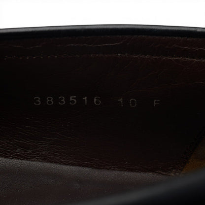 'Ramsden' Black Leather Tassel Loafers UK 10 F