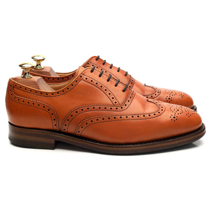 'Ramsey' Tan Brown Leather Oxford Brogues UK 8 FX