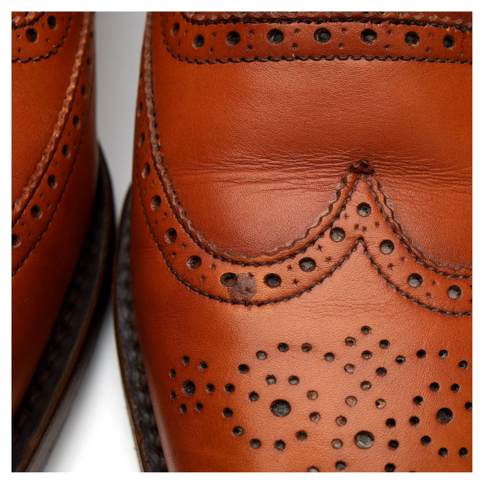 'Ramsey' Tan Brown Leather Oxford Brogues UK 8 FX