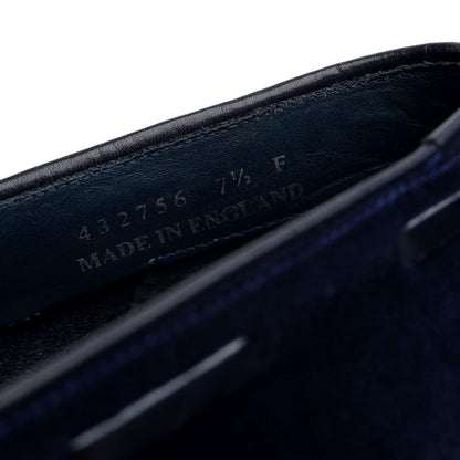 'Ray' Navy Blue Suede Tassel Loafers UK 7.5 F