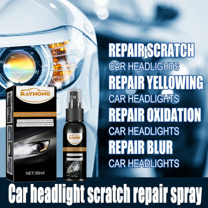 rayhong Headlight Repair, Universal Headlight Restoration Kit- Removes Yellowing And Scratches, Restores Clarity- Car Headlamp Polishing & Cleaning Solution For All Vehicle Types