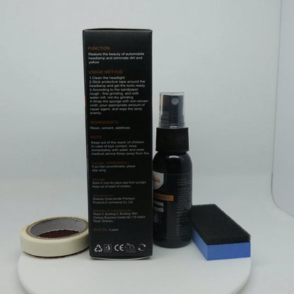 rayhong Headlight Repair, Universal Headlight Restoration Kit- Removes Yellowing And Scratches, Restores Clarity- Car Headlamp Polishing & Cleaning Solution For All Vehicle Types