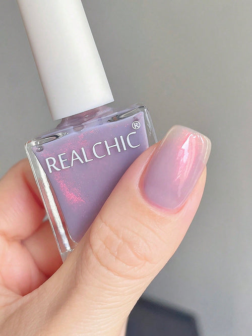 REALCHIC 10ml/Bottle Color Changing Chameleon Purple Water-Based Nail Polish, Quick Drying, Long Lasting, Peel-Off, Suitable For Women & Girls Nail Art, Spring/Summer Manicure, Holiday Gift