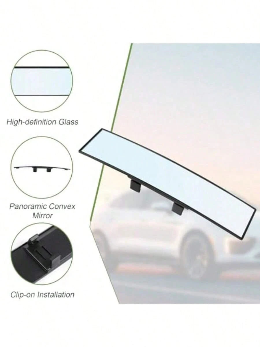 Rear View Mirror 12 Inch Universal Wide Angle Rear View Mirror Accessories Panoramic Convex Clipon For Cars SUVs Trucks Vehicles