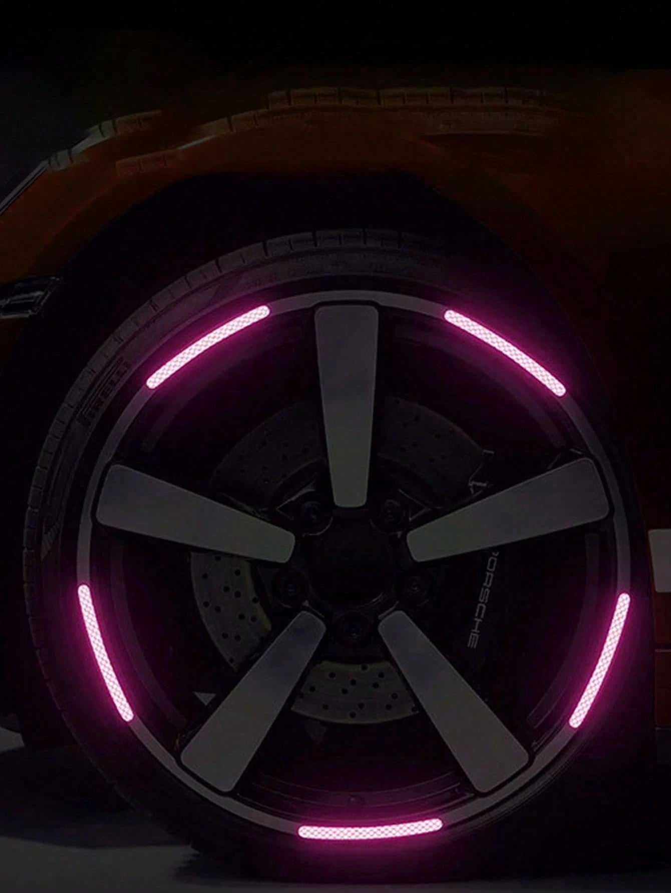 Reflective Wheel Rim Stickers, Tire Strip Stickers, Suitable For Cars, Motorcycles, Bicycles Night Visibility, Car Wheel Rim Reflective Stickers, Creative, Motorcycles, Electric Vehicles, Modification