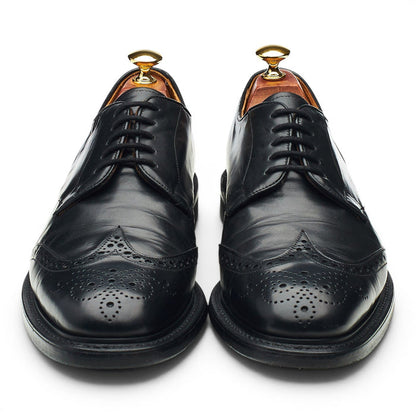 'Regent' Black Leather Derby Brogues UK 9 F