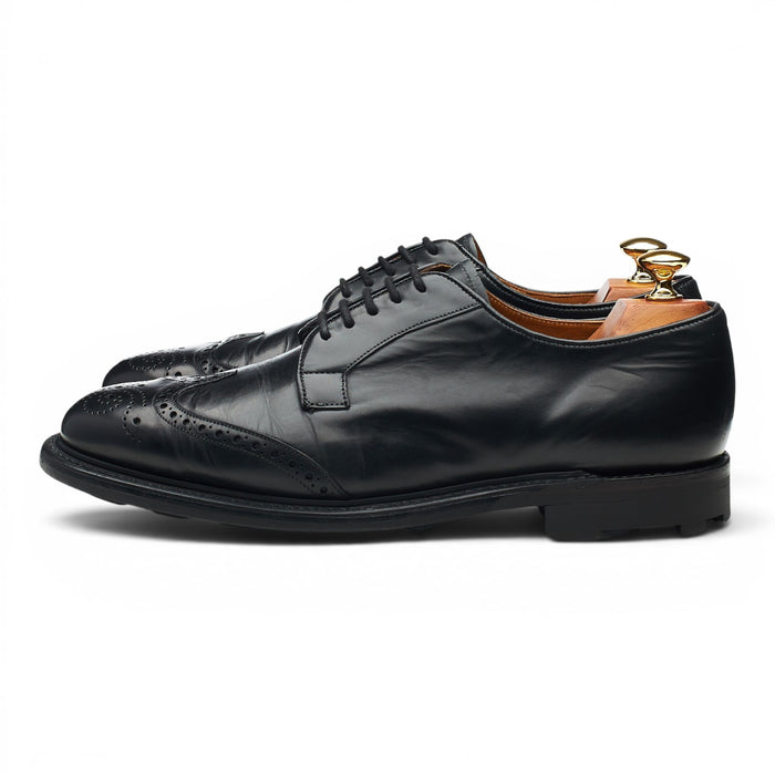 'Regent' Black Leather Derby Brogues UK 9 F