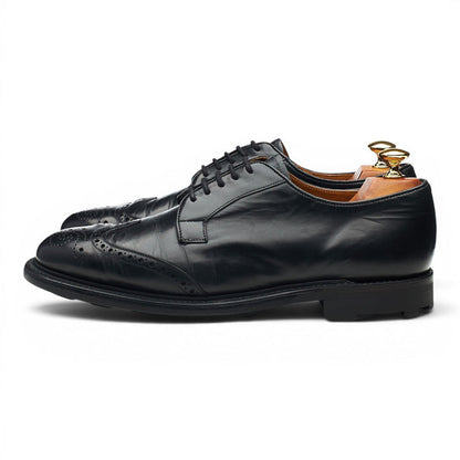 'Regent' Black Leather Derby Brogues UK 9 F