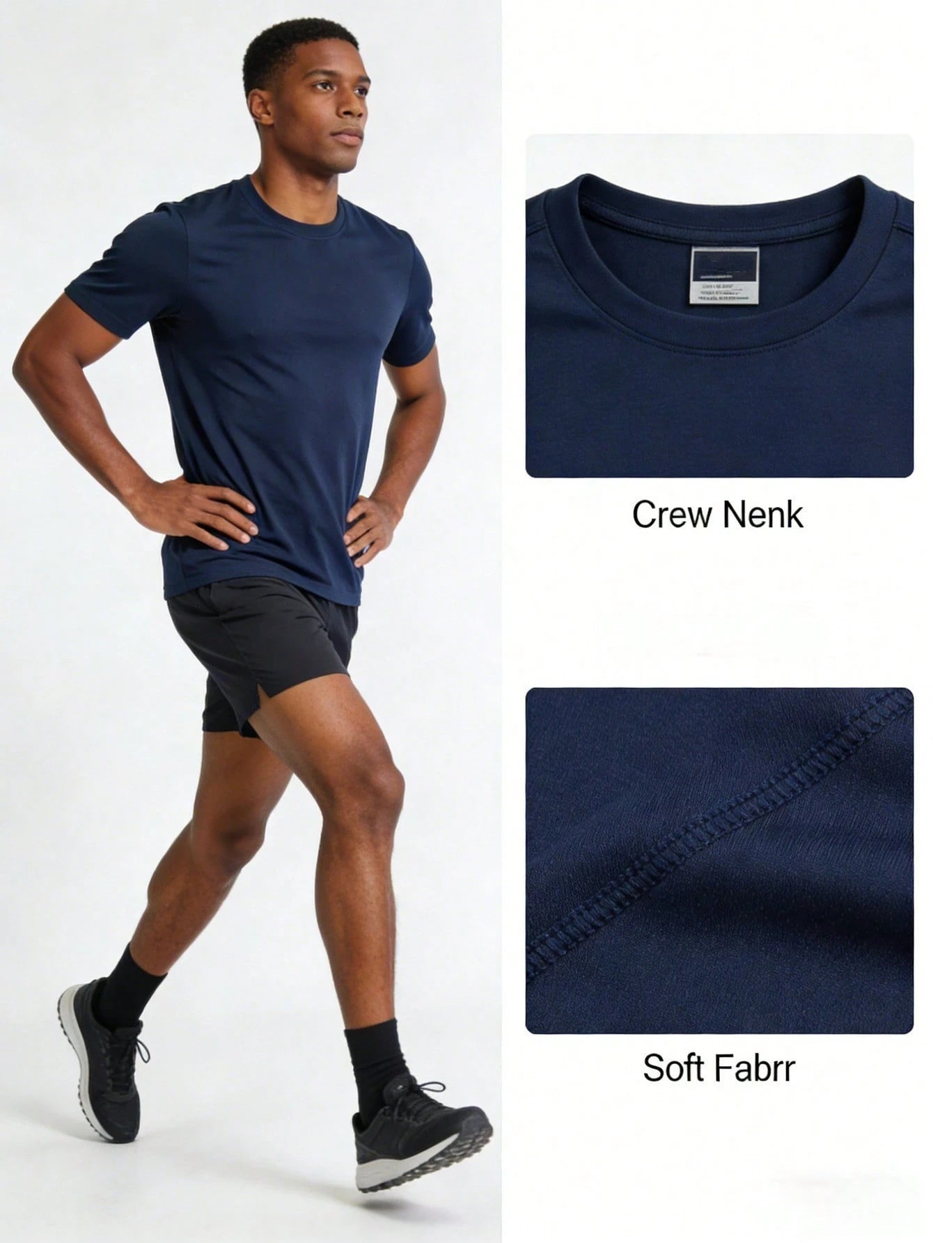 RELOUST 8PCS Workout Shirts For Men Athletic Running Gym T-Shirt, Quick-Drying Cooling Breathable Performance Top, Moisture Wicking Short Sleeve Tee, Mens Clothes Activewear, Butfits For Men, Great Gi