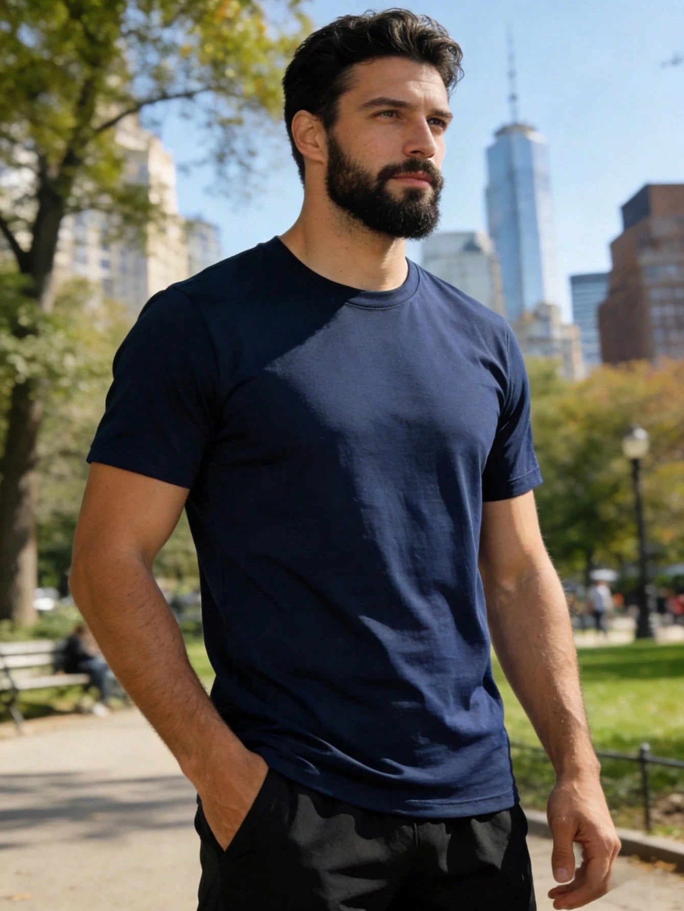 RELOUST 8PCS Workout Shirts For Men Athletic Running Gym T-Shirt, Quick-Drying Cooling Breathable Performance Top, Moisture Wicking Short Sleeve Tee, Mens Clothes Activewear, Butfits For Men, Great Gi