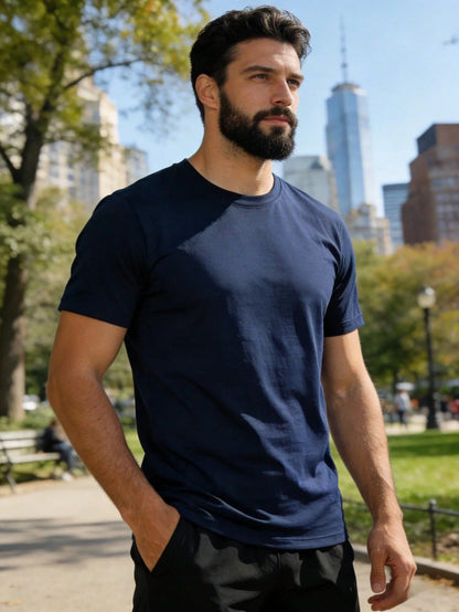 RELOUST 8PCS Workout Shirts For Men Athletic Running Gym T-Shirt, Quick-Drying Cooling Breathable Performance Top, Moisture Wicking Short Sleeve Tee, Mens Clothes Activewear, Butfits For Men, Great Gi