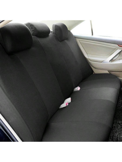 REMAX 9pcs Polyester Fabric Car Seat Covers, Compatible With Airbags, Universal Fit Seat Cushions, Car Accessories, New Design For Women