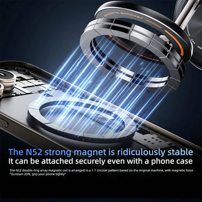 REMAX Vacuum Magnetic Car Phone Holder, Strong Suction Mount With 3-Axis Folding Arm, 720° Rotation Adjustable Smartphone Stand, Aviation Aluminum Alloy Support, Stable Dashboard Windshield Desk Mount