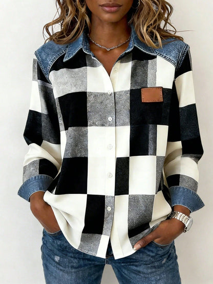Resyla French Retro Blue And White Stripe Bohemian Contrasting Decorative Striped Shirt,Loose Slim Summer Boho Holiday Vacation Holiday Casual Spring Styles