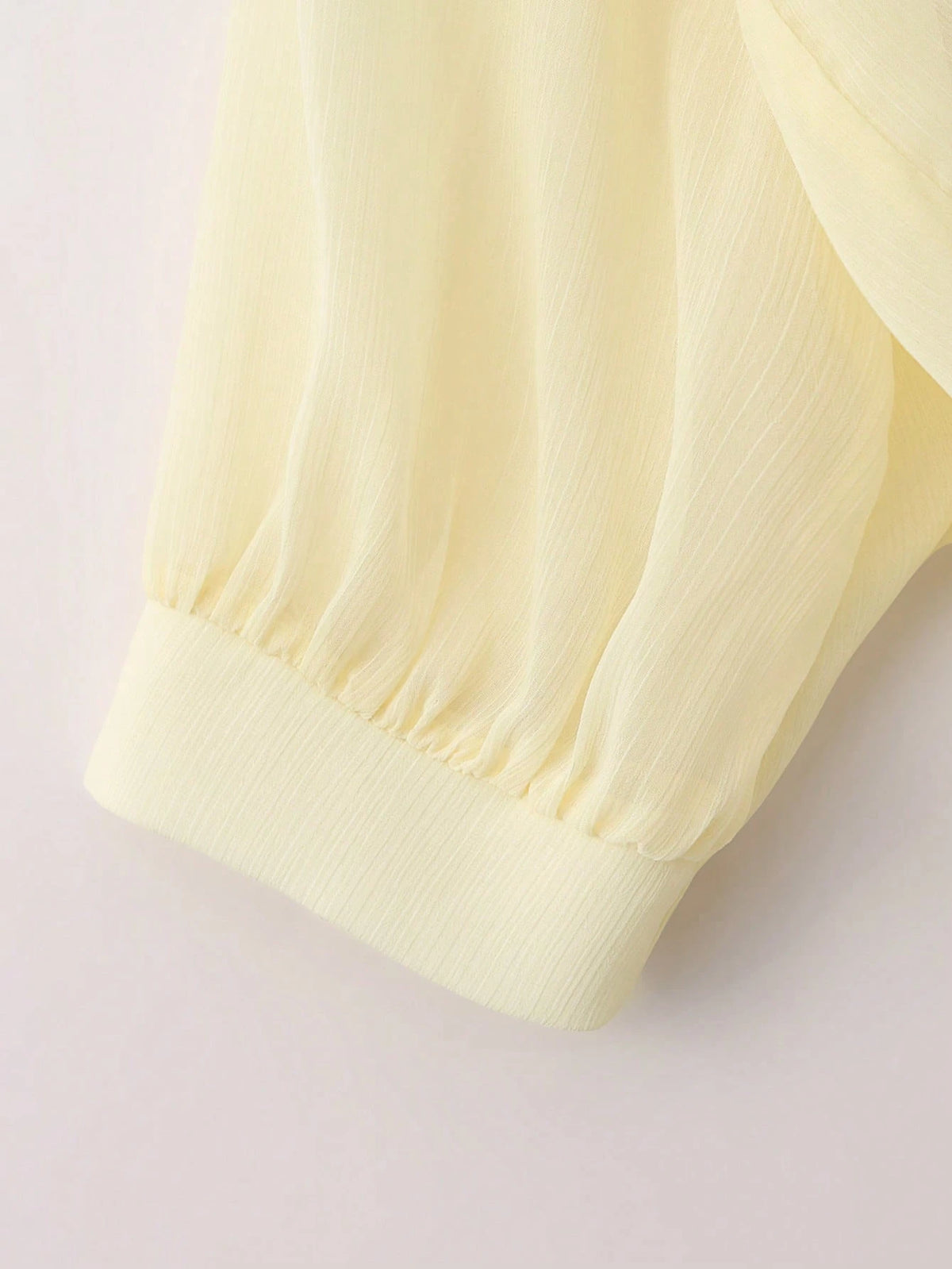 Resyla New Bat Wing Short Casual Chiffon Shawl Collar Solid Color Blouse For Women