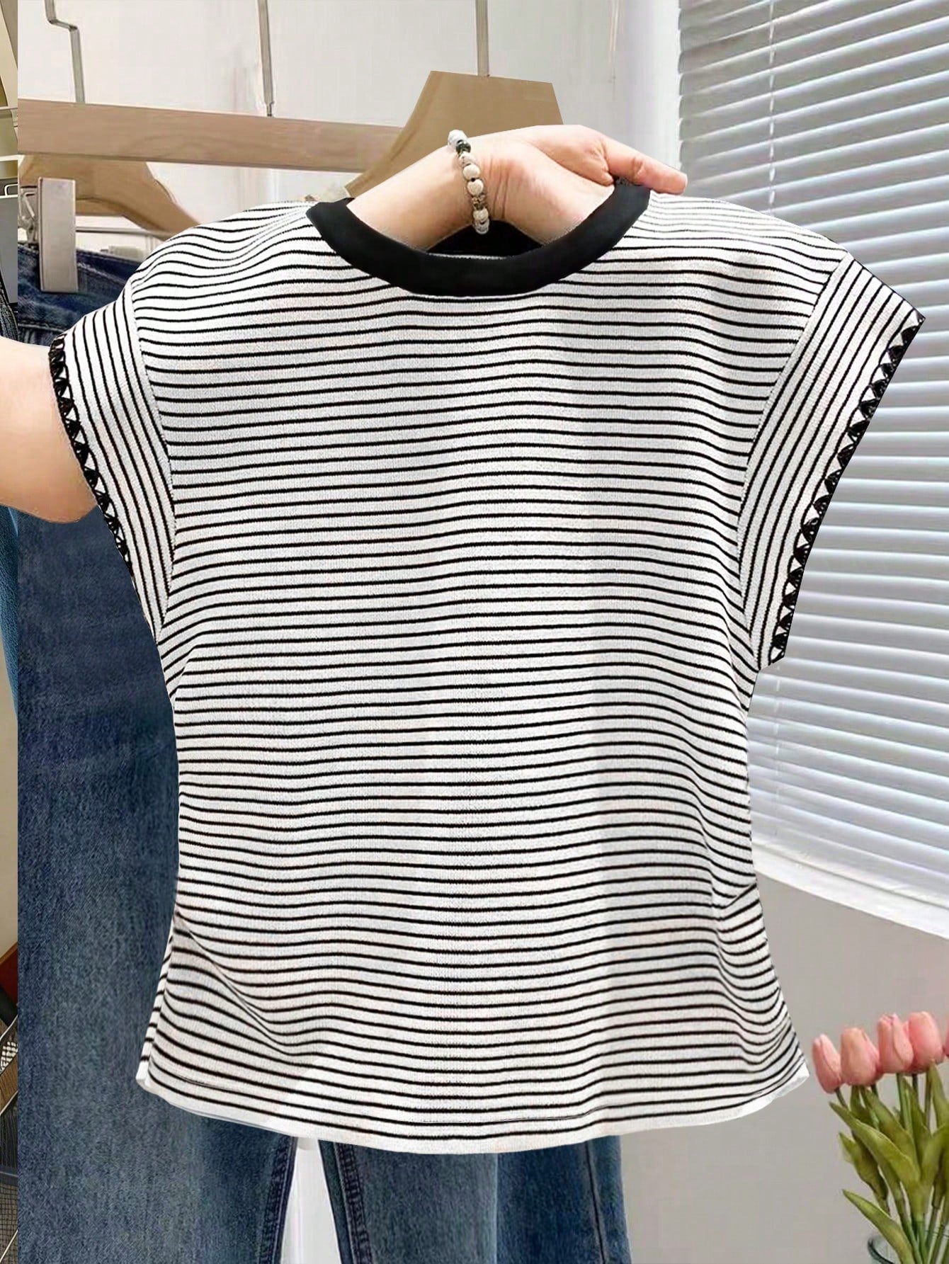 Resyla New Colorblock Leopard Print Short Sleeve T-Shirt, Spring/Summer Embroidered Apparel