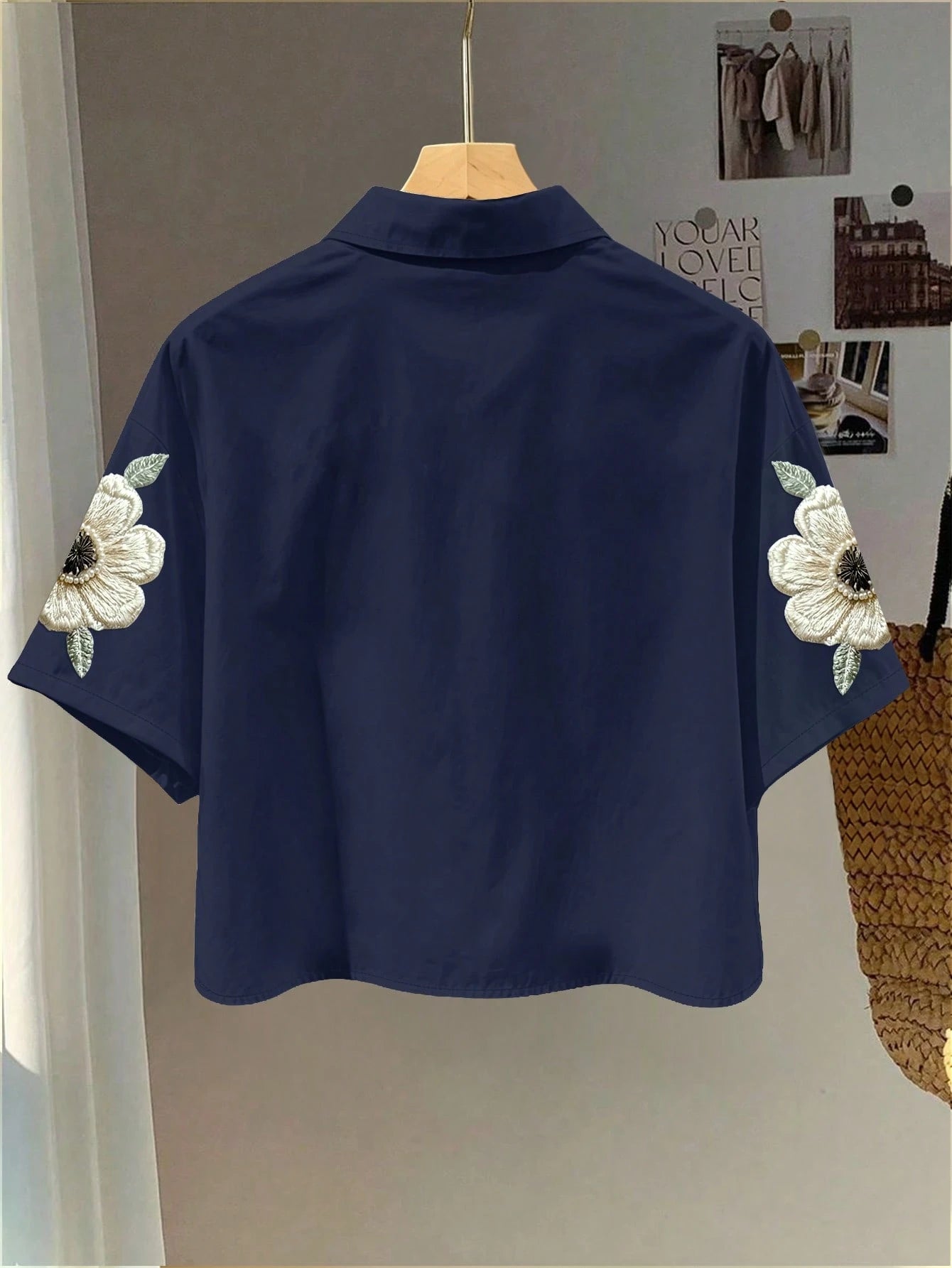 Resyla Plus Size Women's Floral & Butterfly Print Top