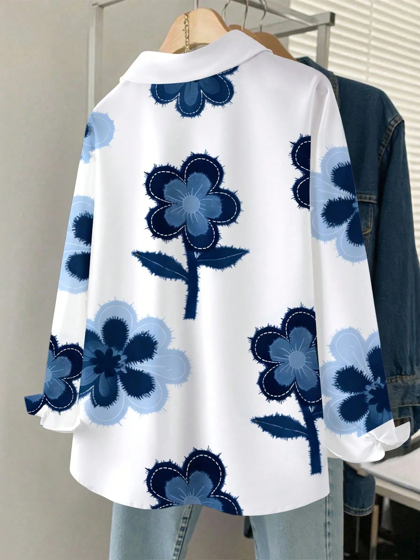 Resyla Women's Floral Print Shirt, Summer