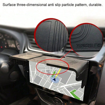 Retractable Car Navigation Screen Sunshade, Anti-Glare Anti-Reflection Center Console Display Cover, Compatible With 7 To 12 Inch Navigation And Backup Camera Screens, Ensures Clear Driving Visibility