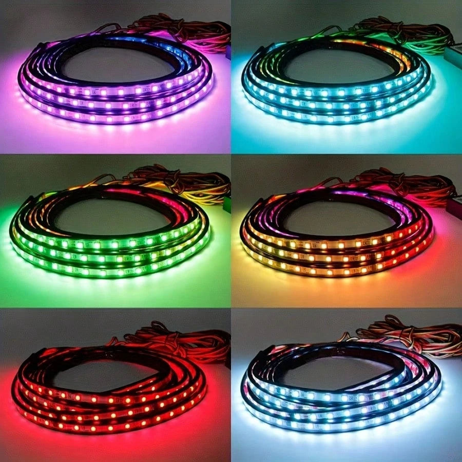 RGB Car Underglow Lighting System| Music Interactive Ambient Lights, APP Controlled, Compatible With SUV, Truck, Sedan, Bright Exterior Upgrade Additions For Night Styling, Perfect Gift For Car Enthu