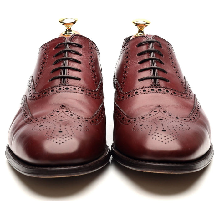 'Richmond' Burgundy Leather Brogues UK 9.5 F
