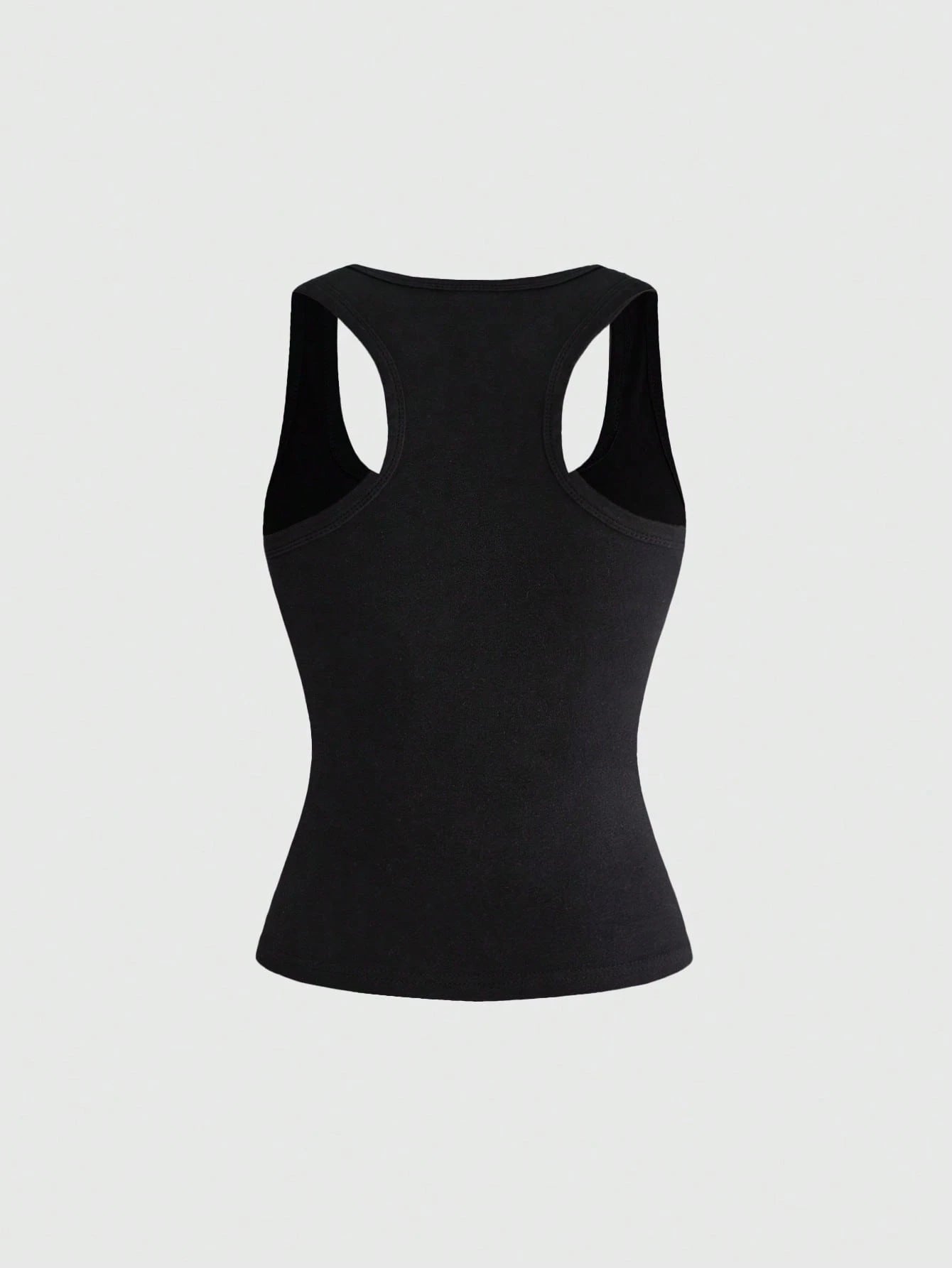 ROMWE Avant Y2K Retro Tiger Vine Faux Tattoo Print Tight Racerback Tank Top