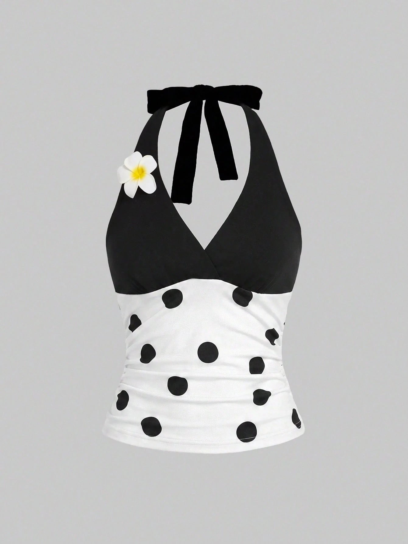 ROMWE Fairycore Plus Size Women Cute Ladybug & Daisy Decor Spaghetti Strap Beach Vacation Camisole