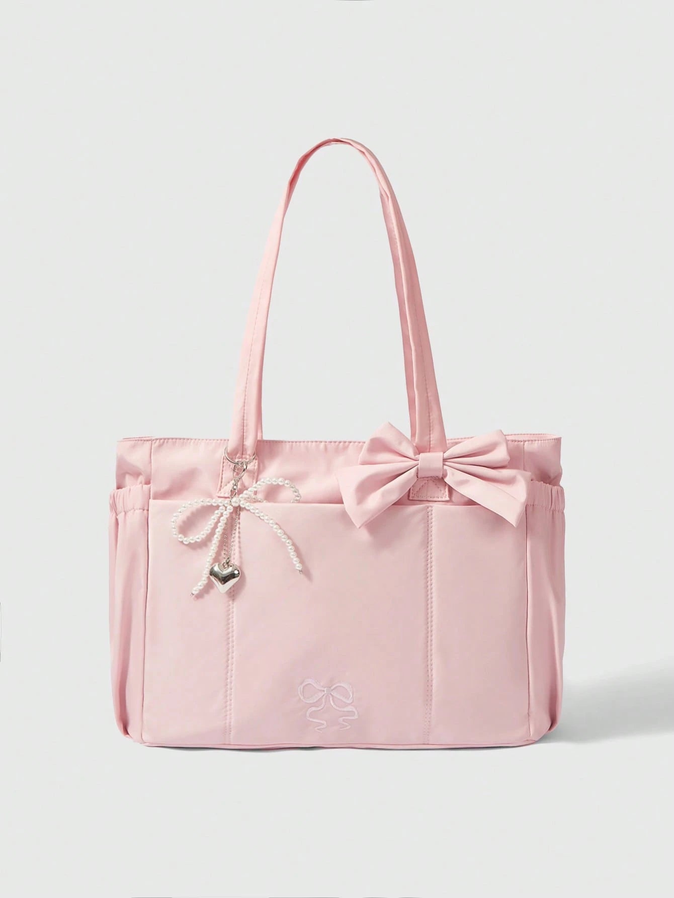 ROMWE Kawaii Women Tote Bags, Pink,Beach Bag