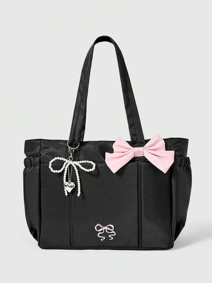 ROMWE Kawaii Women Tote Bags, Pink,Beach Bag