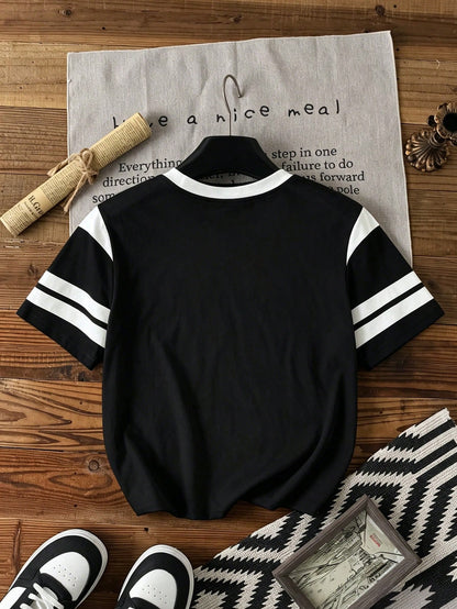 Rovax Women's Round Neck Printed T-Shirt- Casual Round Neck Top- Lightweight T-Shirt Suitable For All Seasons