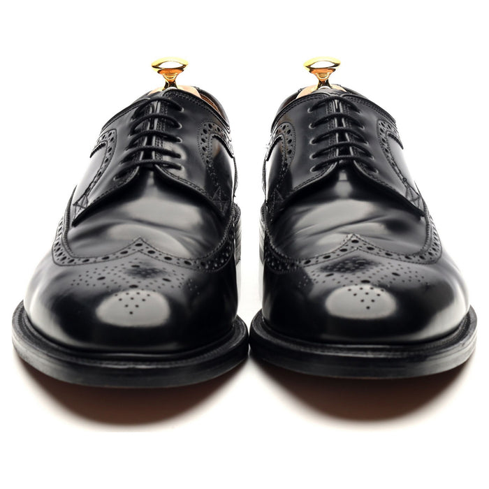 'Royal Brogue' Black Leather Derby UK 12