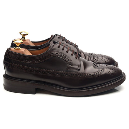 'Royal Brogue' Burgundy Leather Derby Brogues UK 6.5 F