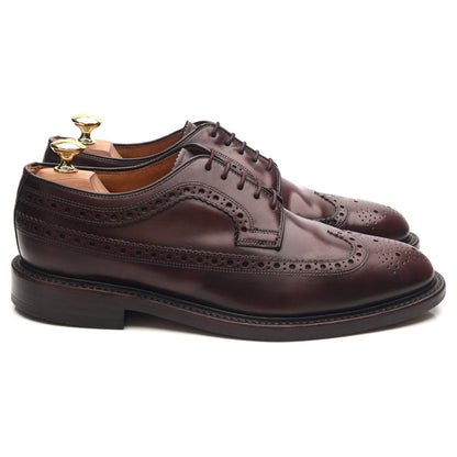 'Royal Brogue' Burgundy Leather Derby Brogues UK 8 F