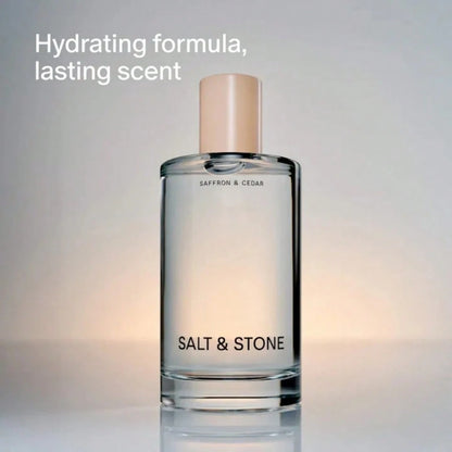 Salt & Stone Body Mist| Santal & Vetiver| Skincare Infused Hair & Body Spray For Women And Men| Hydrating Fragrance With Glycerin And Red Algae| Vegan, Cruelty Free, 3.4 Fl Oz