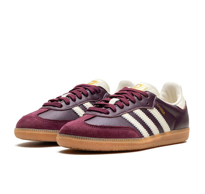 Adidas Samba OG "Maroon Gold Metallic"