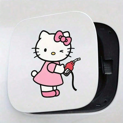 SANRIO 1pc Hello Kitty Car Sticker, Cute Cartoon Personalized Decorative Rearview Mirror Decal, Suitable For Vehicle Decoration, Easy To Use And Residue-Free, Christmas Party Gift, Excellent Small Gif