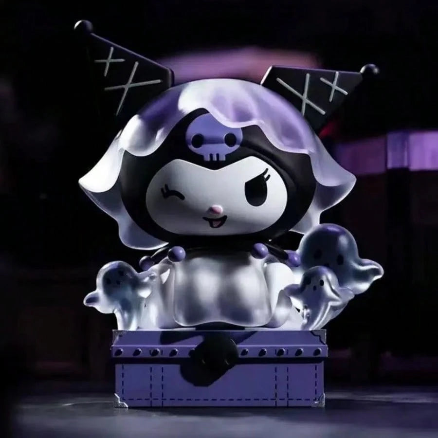 Sanrio Mystery Blind Box Dark Night Story Series Kuromi Figurine, Random Surprise PVC Collectible Doll Gift Box, Desktop Decor, Essential Gift For Halloween, Christmas, New Year, Birthday