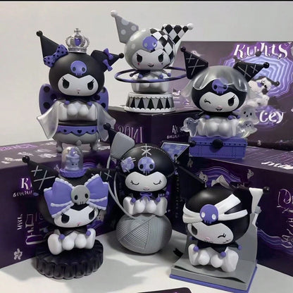 Sanrio Mystery Blind Box Dark Night Story Series Kuromi Figurine, Random Surprise PVC Collectible Doll Gift Box, Desktop Decor, Essential Gift For Halloween, Christmas, New Year, Birthday