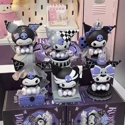 Sanrio Mystery Blind Box Dark Night Story Series Kuromi Figurine, Random Surprise PVC Collectible Doll Gift Box, Desktop Decor, Essential Gift For Halloween, Christmas, New Year, Birthday