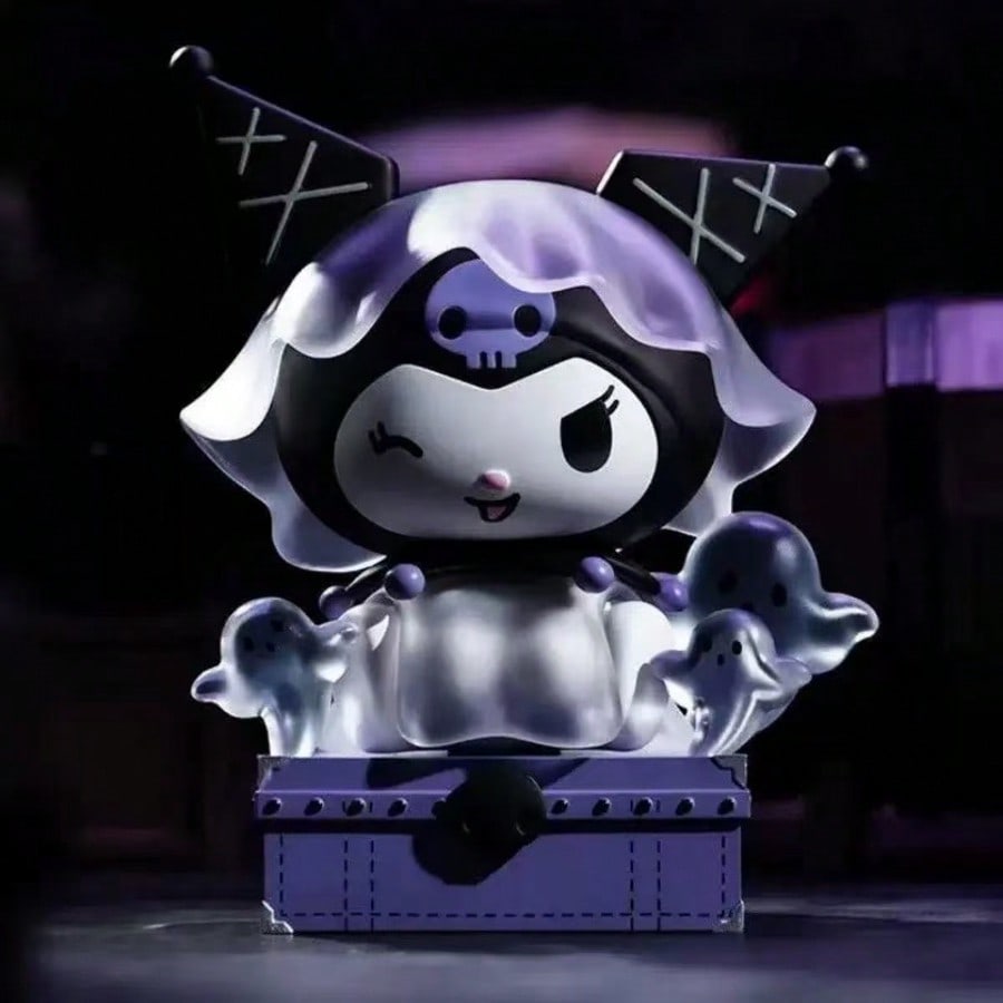 Sanrio Mystery Blind Box Dark Night Story Series Kuromi Figurine, Random Surprise PVC Collectible Doll Gift Box, Desktop Decor, Essential Gift For Halloween, Christmas, New Year, Birthday