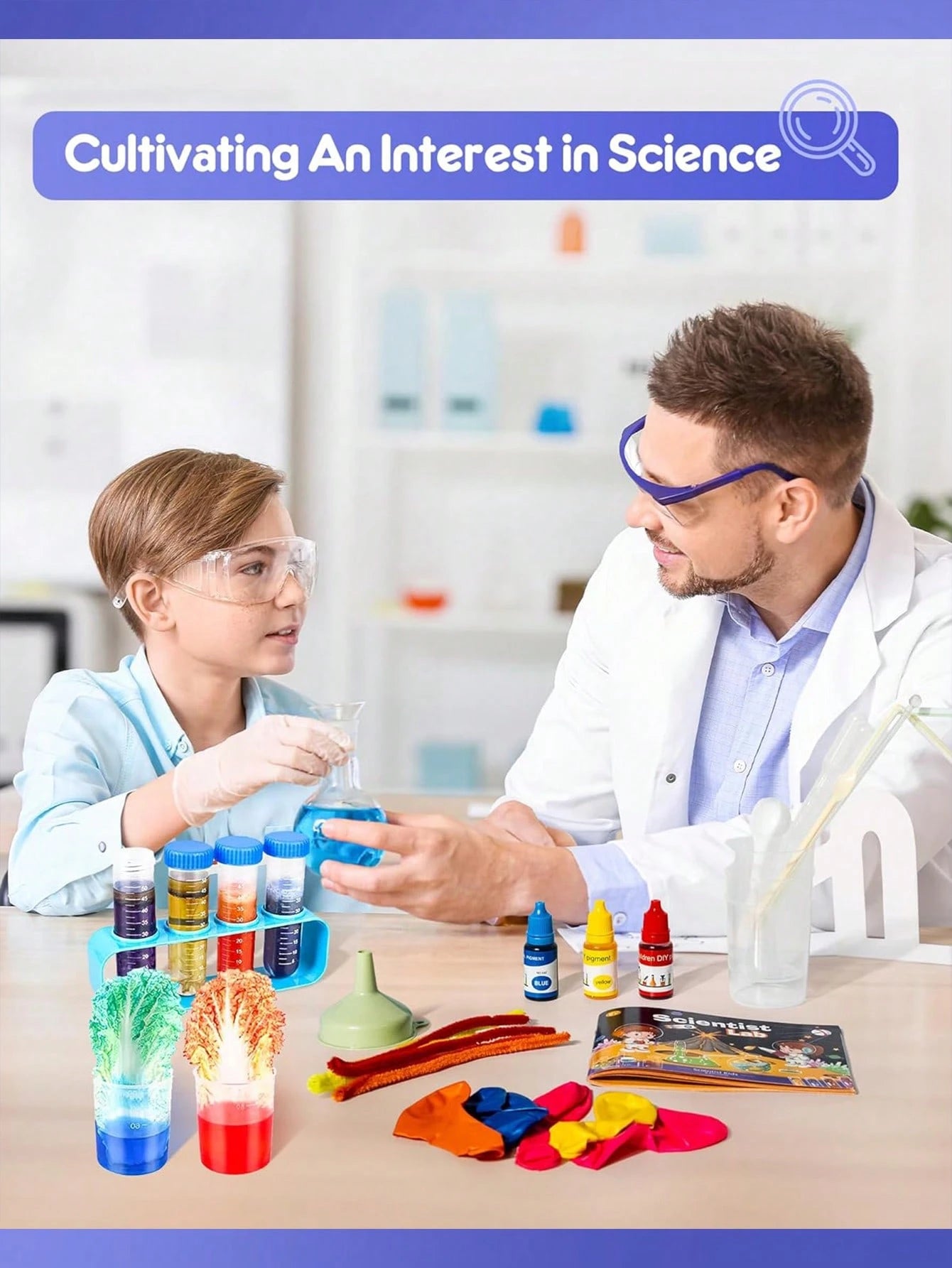 Science Kit With 36 48 60 70 80 Science Lab Experiments, DIY STEM Science Experiment Kit, Learning And Educational Toys For 6 7 8 9 10 11 12Years Old Kids Boys Girl Gift