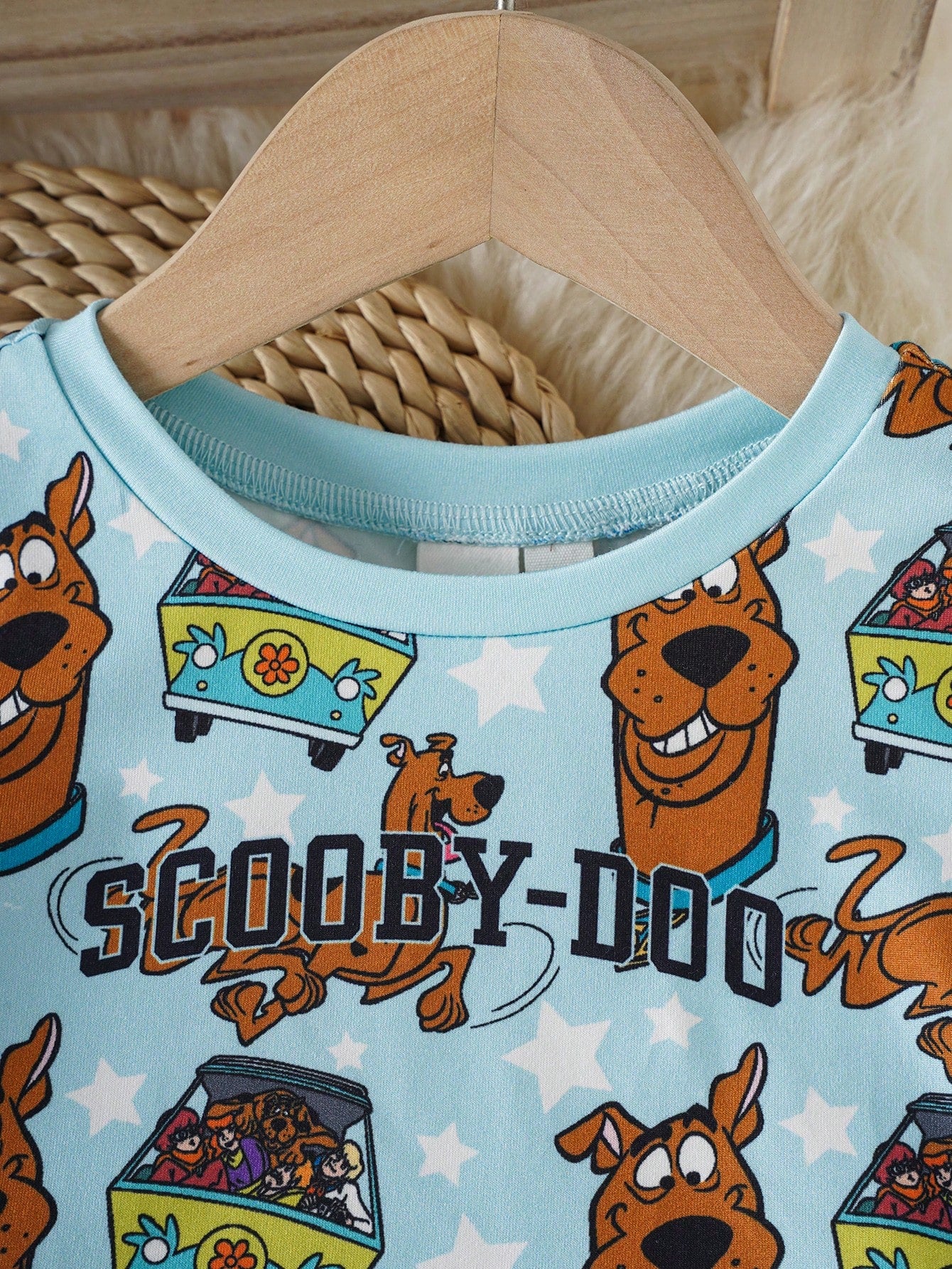SCOOBY-DOO X Baby Boy Cartoon Print Short Sleeve Top And Shorts Pajama Set