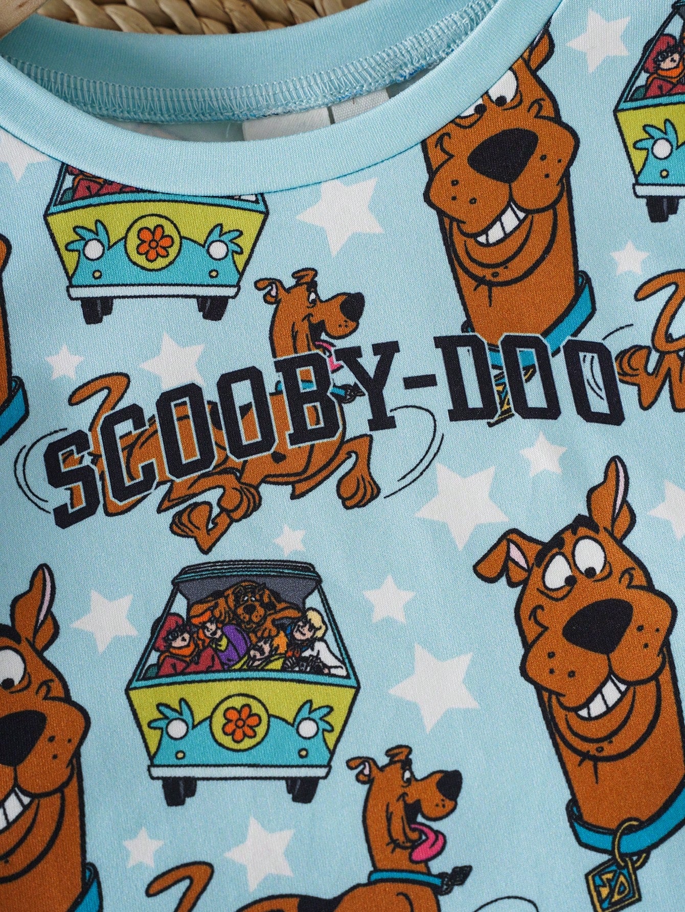 SCOOBY-DOO X Baby Boy Cartoon Print Short Sleeve Top And Shorts Pajama Set