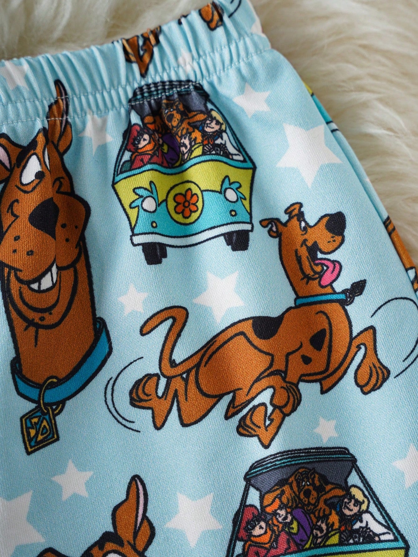 SCOOBY-DOO X Baby Boy Cartoon Print Short Sleeve Top And Shorts Pajama Set