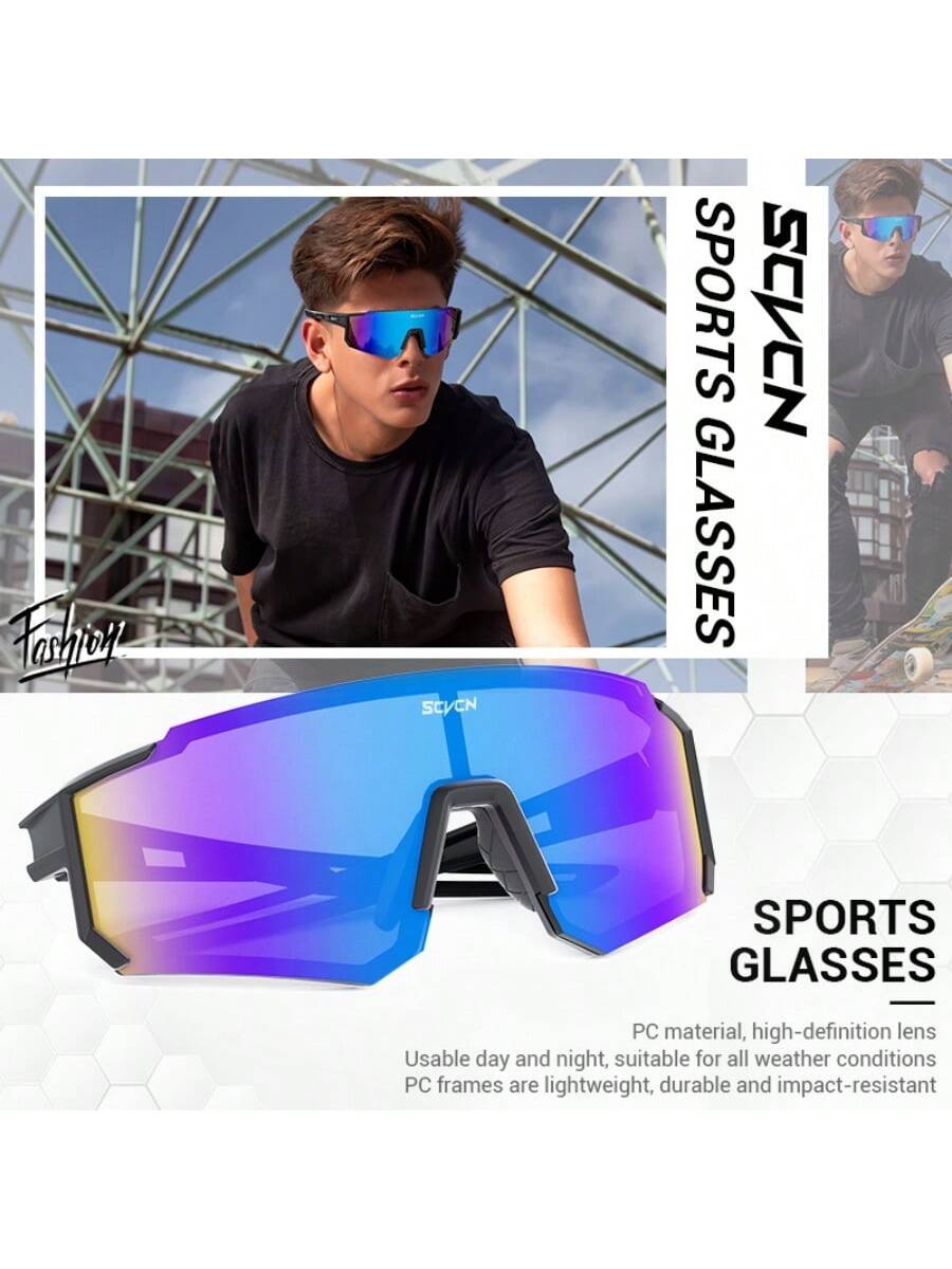 SCVCN Cycling Sports Glasses, Classic Design For Men And Women, Mountain Bike Road Bike Racing Glasses, Outdoor Golf Fishing Climbing Hiking Vacation Camping Accessories