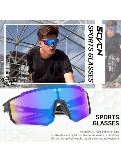 SCVCN Cycling Sports Glasses, Classic Design For Men And Women, Mountain Bike Road Bike Racing Glasses, Outdoor Golf Fishing Climbing Hiking Vacation Camping Accessories