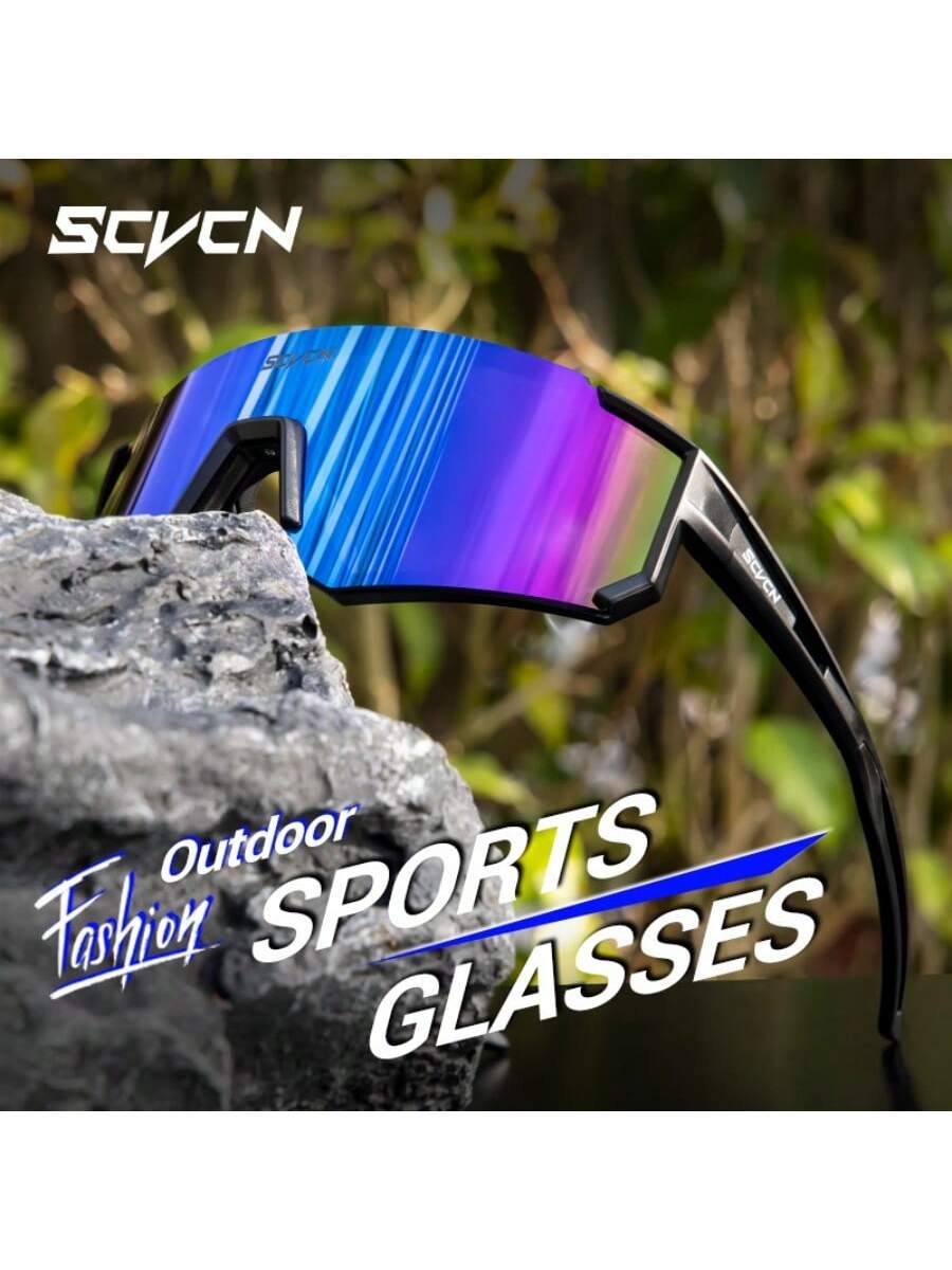 SCVCN Cycling Sports Glasses, Classic Design For Men And Women, Mountain Bike Road Bike Racing Glasses, Outdoor Golf Fishing Climbing Hiking Vacation Camping Accessories