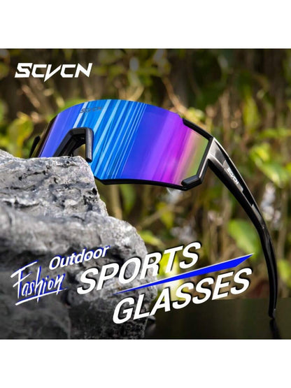 SCVCN Cycling Sports Glasses, Classic Design For Men And Women, Mountain Bike Road Bike Racing Glasses, Outdoor Golf Fishing Climbing Hiking Vacation Camping Accessories